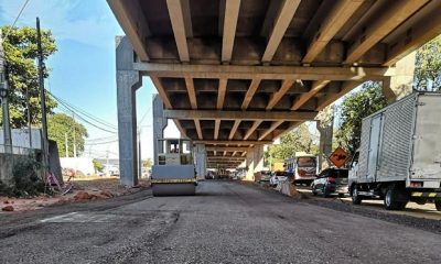 Obras en el Corredor Vial Botánico. Foto: Gentileza