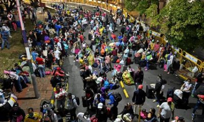 Al menos 500 venezolanos que estaban varados en Colombia por el cierre de la frontera. Foto: Dw