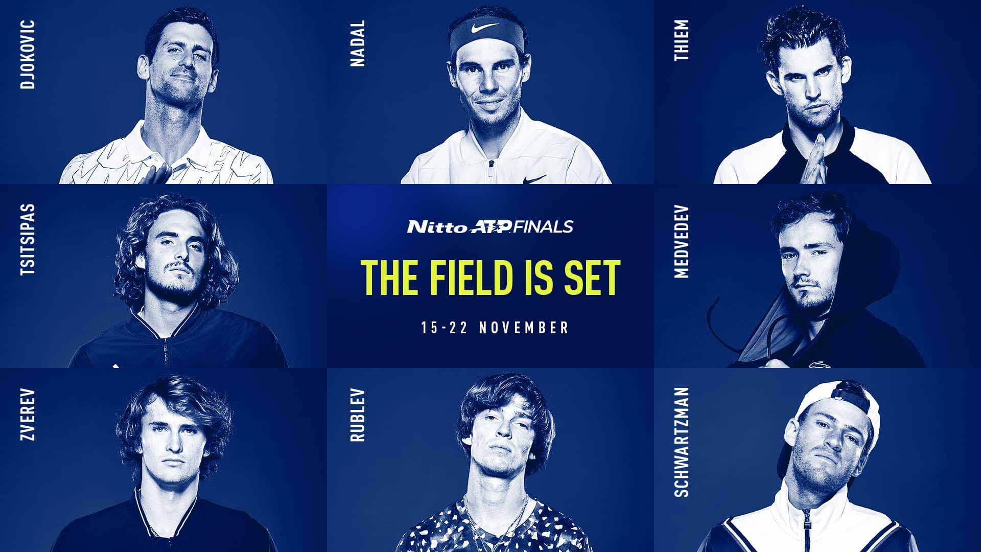 El ATP Finals de Londres cerrará una temporada en la que solo se disputaron 30 torneos debido a la pandemia del coronavirus. Foto: nittoatpfinals.com.