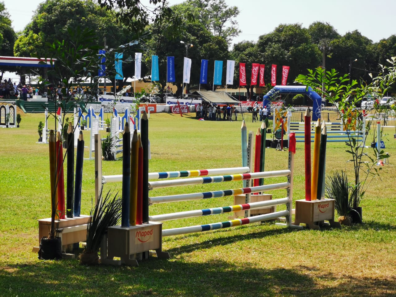 El segundo concurso de salto ecuestre se llevará a cabo en la pista del RC4 Acá Carayá en Loma Pytã, bajo estrictos protocolos sanitarios. Foto: Fedepa.