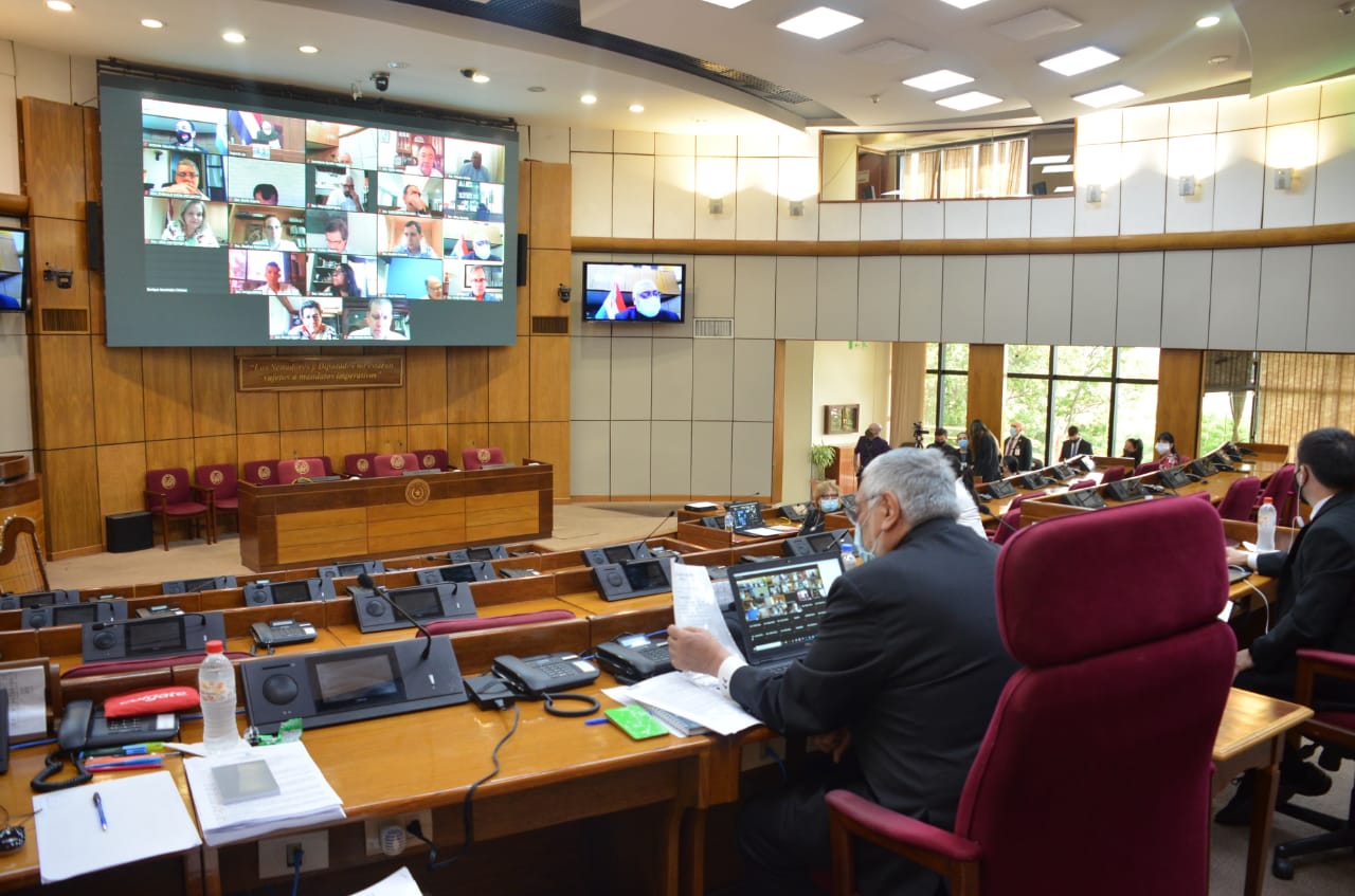 Sesion ordinaria del Congreso Nacional. Foto Gentileza HCS