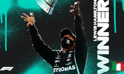 Además de la victoria del piloto inglés, Mercedes consiguió el título de constructores, el séptimo consecutivo, superando el record de Ferrari. Foto: @F1.