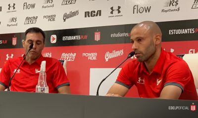 Javier Mascherano dio a conocer su decisión tras la derrota de Estudiantes de la Plata ante Argentinos Juniors por el torneo local. Foto: @EdelpOficial.