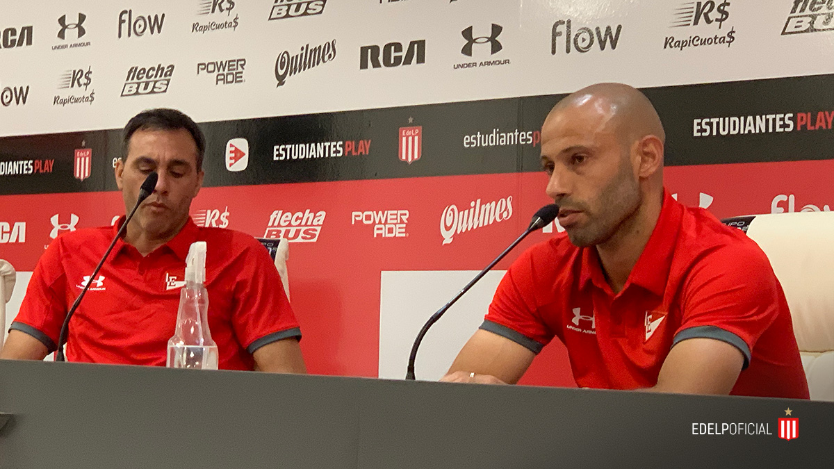 Javier Mascherano dio a conocer su decisión tras la derrota de Estudiantes de la Plata ante Argentinos Juniors por el torneo local. Foto: @EdelpOficial.