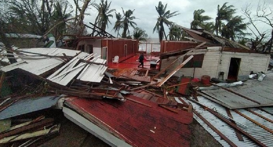 La devastación que dejo la tormenta en Nicaragua. Foto: Dw