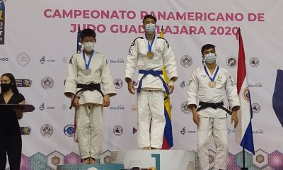 Ezequiel Bareiro consiguió medalla de oro en la categoría inferior a 90 kilogramos del Campeonato Panamericano Cadete de Judo. Foto: @coparaguay.