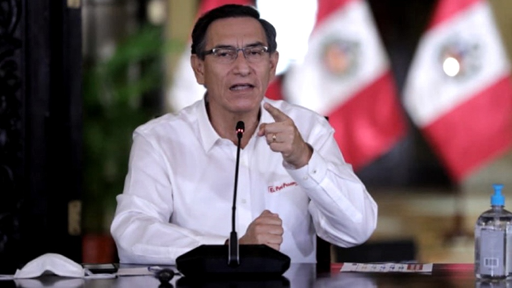 El presidente Martín Vizcarra fue destituido. Foto: Telam