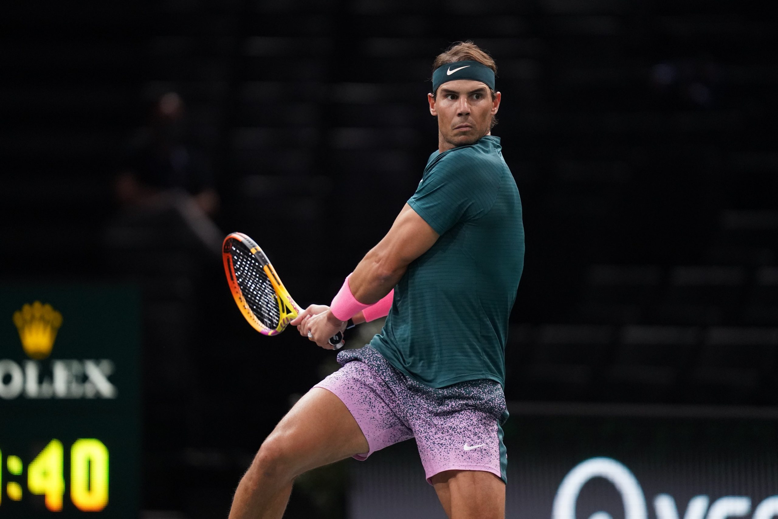 Rafael Nadal busca su primer título en el Masters 1.000 parisino, certamen en el que disputó su última final hace 13 años. Foto: @RolexPMasters.