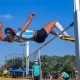 Ana Paula Argüello fue la revelación en salto alto, pues con su 1,65 m. estuvo cerca de alcanzar el record nacional de mayores (1,68 m.). Foto: @sndpy.