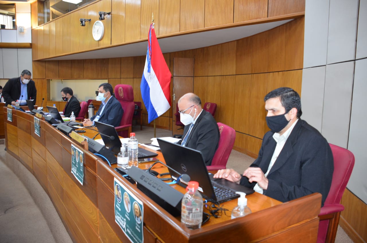 Sesión del Senado de este jueves. Foto: Cámara de Senadores.