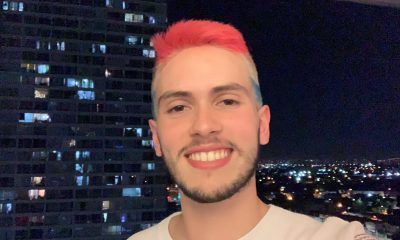 Ricardo García (24) se ganó el cariño de los paraguayos en las redes sociales y se tiñó el cabello con los colores de la bandera paraguaya. Foto: Gentileza.