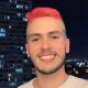 Ricardo García (24) se ganó el cariño de los paraguayos en las redes sociales y se tiñó el cabello con los colores de la bandera paraguaya. Foto: Gentileza.