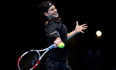 Dominic Thiem se tomó revancha ante Stefanos Tsitsipas, rival con quien había caído en la final del Masters de Londres del año pasado. Foto: @atptour.