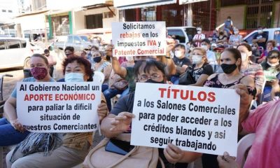 Comerciantes encarnacenos redoblaron sus reclamos al gobierno por crisis económica. Foto: Gentileza