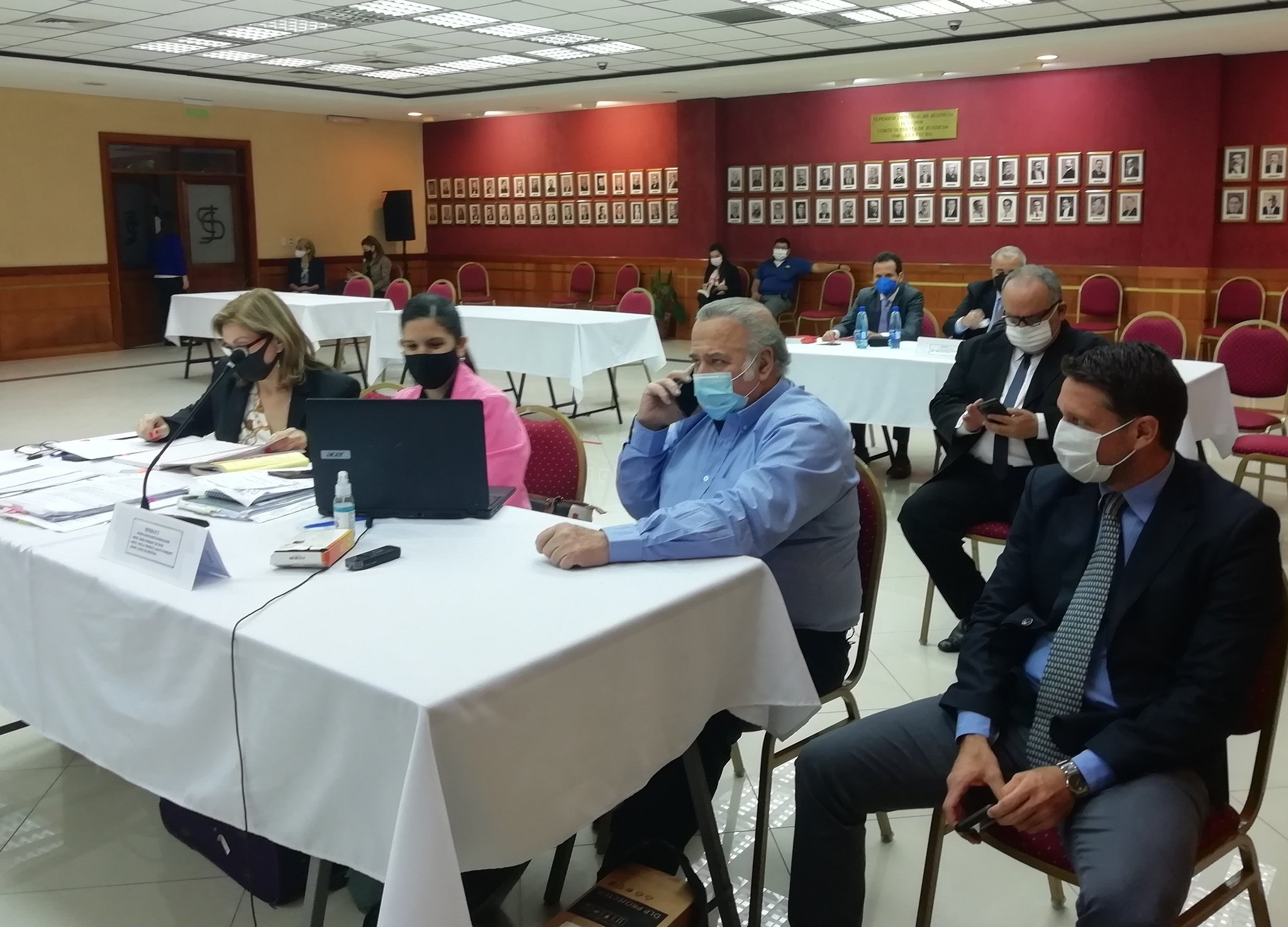 Oscar González Daher enfrenta al tribunal que lo juzga por el caso de los audios filtrados. Foto: gentileza