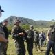 El presidente Mario Abdo Benítez junto a efectivos de la FTC en la zona de la "operación tormenta". Foto: IP