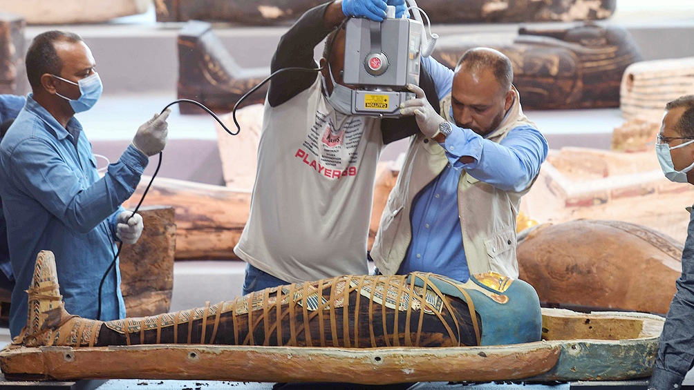 Fueron descubiertos en la necrópolis de Saqqara, al sur de El Cairo. Foto: Telam