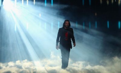 Keanu Reeves, cuyo avatar -Johnny Silverhand- protagoniza Cyberpunk 2077, participó en la presentación formal del videojuego.