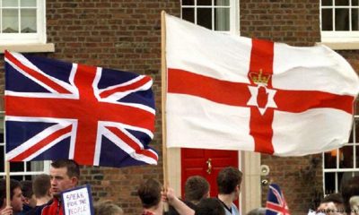 Banderas de Gran Bretaña e Irlanda del Norte