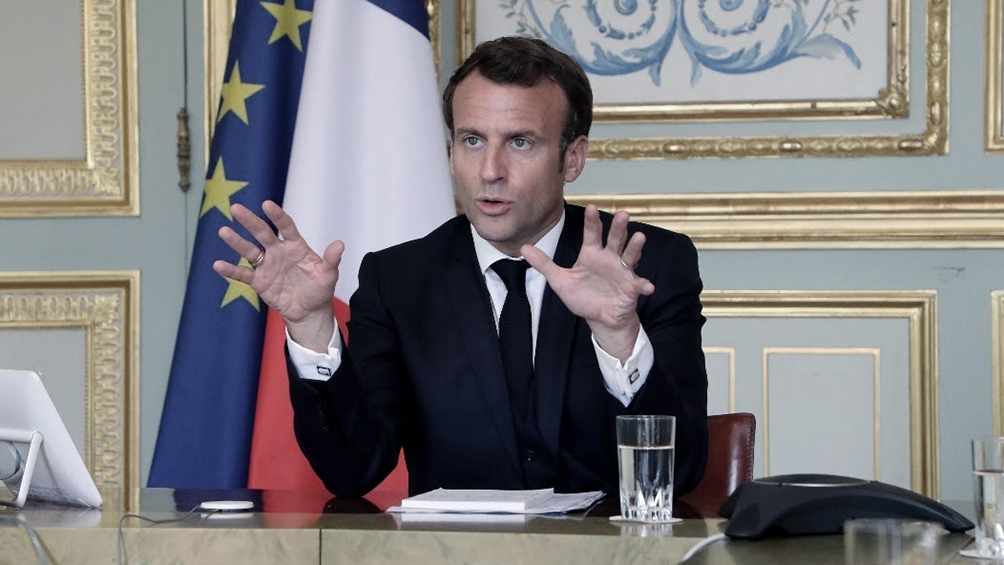 El presidente Emmanuel Macron. Foto: Télam