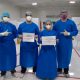 Médicos que luchan en la pandemia. Foto: Mspbs