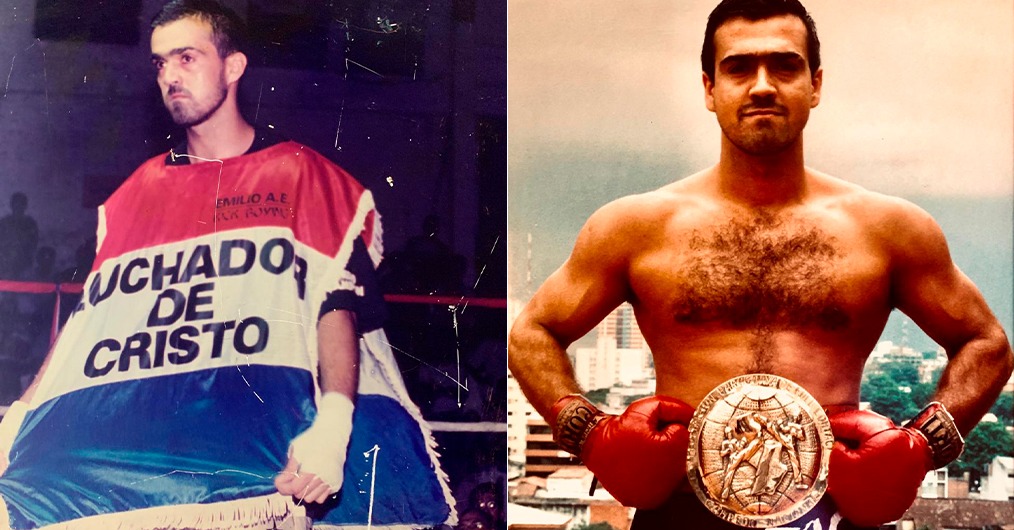 Emilio Agüero, pastor de la iglesia Más que Vencedores, fue luchador de artes marciales durante 10 años. Se retiró con 16 peleas invictas. Foto: Gentileza.