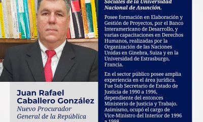 Juan Rafael González nuevo procurador. Foto Gentileza