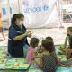 Asistencia de niños y niñas en la zona del Cabildo. Foto: MINNA.