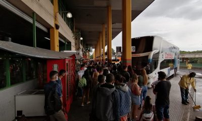 Mucha gente en la Terminal de Omnibus. Foto: 650 AM