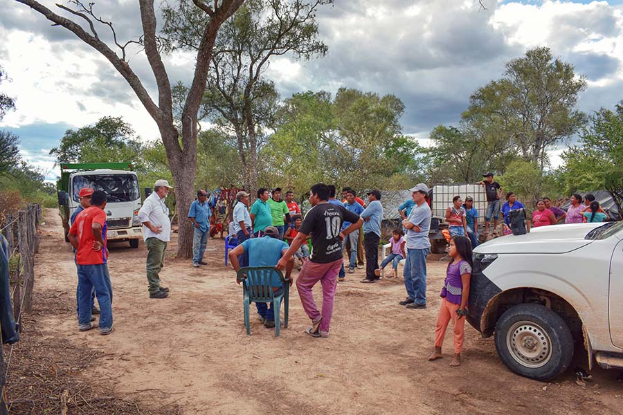 La comunidad ocupa en el Chaco un lote de 200 hectáreas de unas 10.079 que reivindican como tierras ancestrales: Foto: Gentileza.