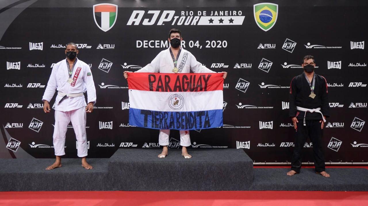 Paraguay hizo historia en el Gran Slam de Río de Janeiro, uno de los torneos internacionales más importantes de brazilian jiu jitsu. Foto: @AJPTour.