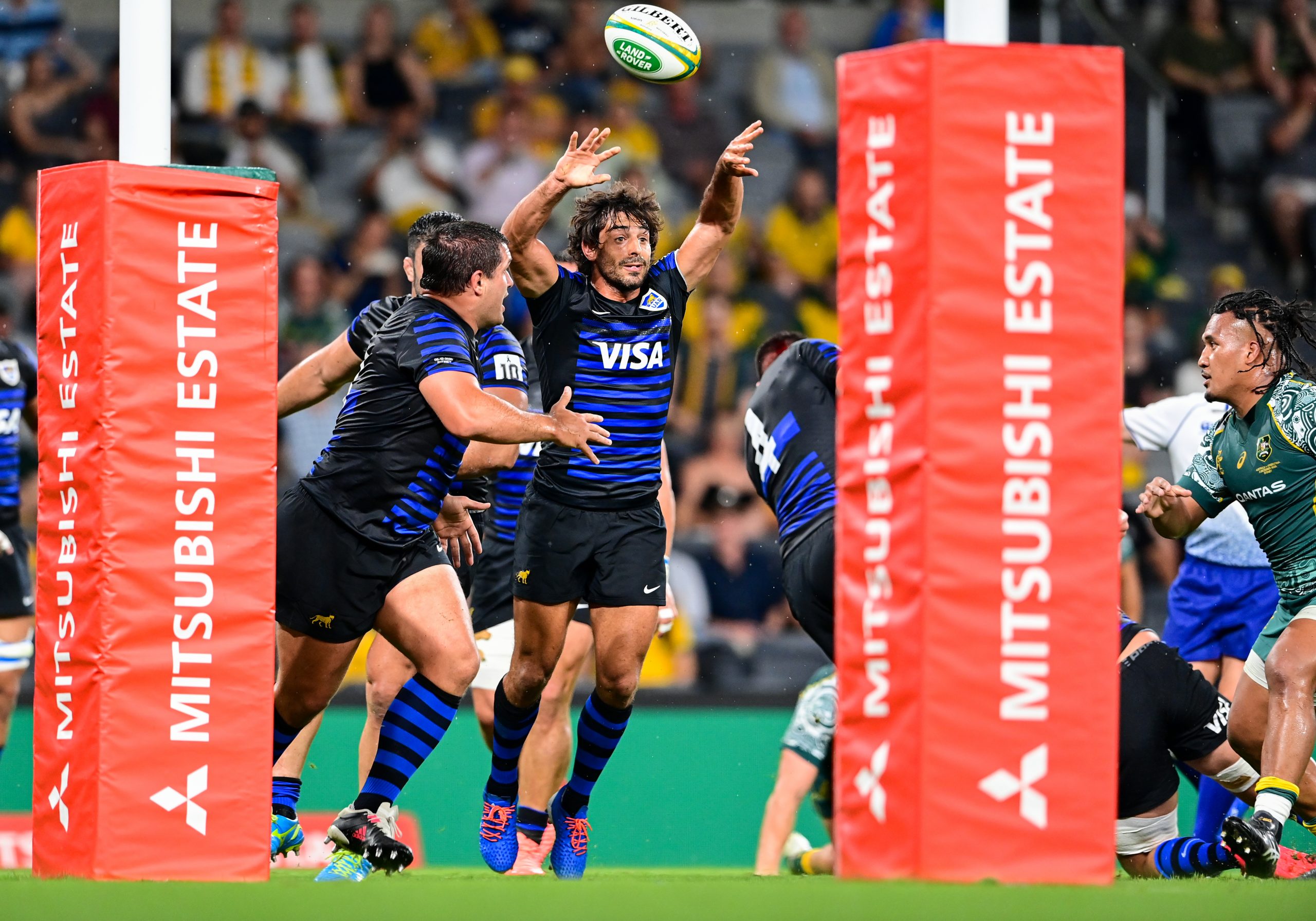 La Selección Argentina de rugby logró un histórico segundo puesto en el Tres Naciones tras empatar este sábado ante Australia. Foto: Stuart Walmsley.