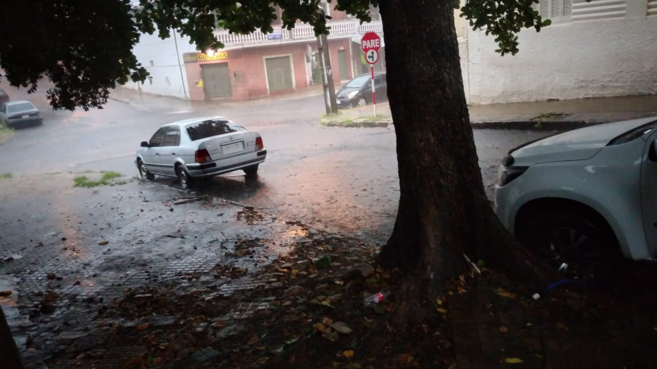 Intensas lluvias en capital. Foto: Gentileza