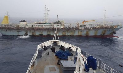 La presencia de piratas chinos en aguas chilenas. Foto: Armada de Chile.