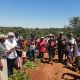 Una comitiva del Senado visitó este martes a las familias mby´a guaraní de Loma Piro´y, Caaguazú, que el jueves pasado fueron violentamente desalojados de sus tierras por bandoleros armados. Foto: Gentileza