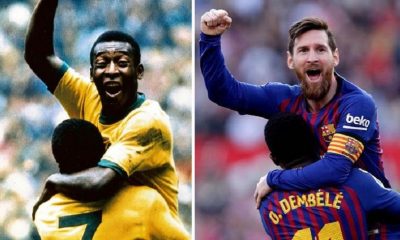 Lionel Messi alcanzó el récord de Pelé al anotar en el empate 2-2 ante Valencia. Ambos tienen 643 goles oficiales con una misma camiseta. Foto: Infobae.