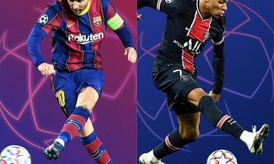 Entre todos los cruces que determinaron las bolillas, sobresale el duelo entre el Barcelona de Messi contra el PSG de Mbappé. Foto: @ChampionsLeague.