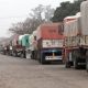 Cmiones cargados de soja. Foto: Infobairesa argentina en la frontera con Praguay. Foto: