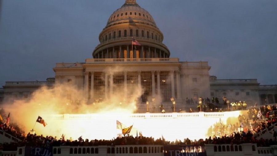 El episodio del Capitolio en Estados Unidos. Foto: BBC