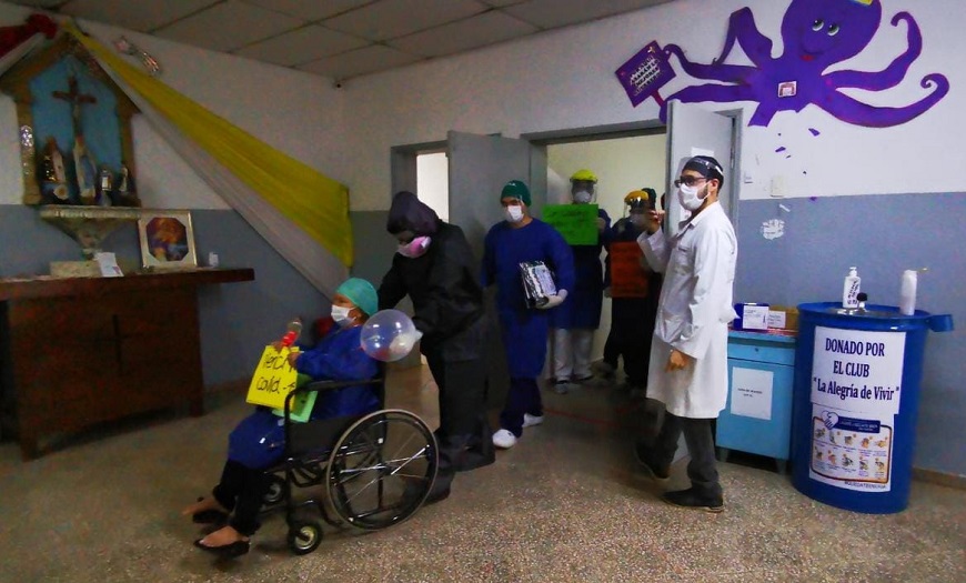 Pacientes en el Hospital. Gentileza