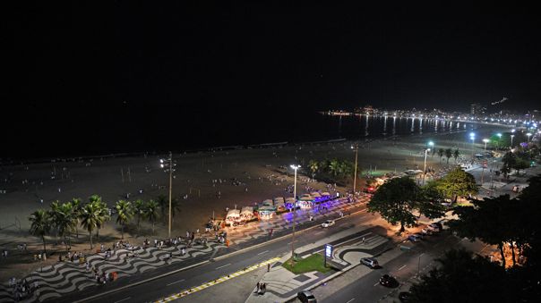 Playas casi vacías en Río de Janeiro. Foto: RPP Noticias.