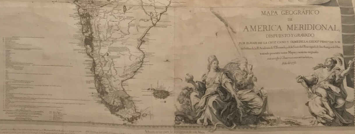 Mapa Geográfico de América Meridional, de 1771.