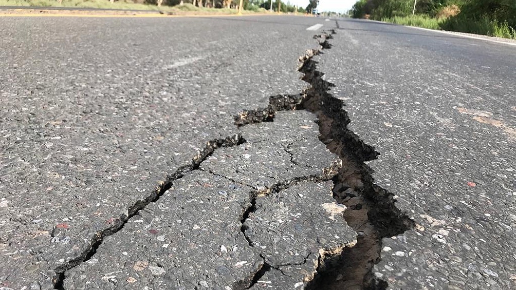 el sismo se produjo exactamente a las 23:46:20 del lunes 18 de enero, a una profundidad de 8 kilómetros. Foto: Télam