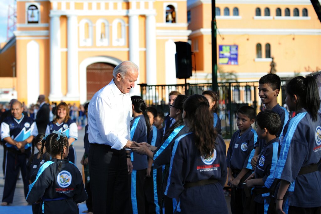 Biden en Guatemala en 2015, después de una reunión con líderes centroamericanos para tratar el tema de la ola de niños inmigrantes que van a Estados Unidos. Foto: The New York Time.