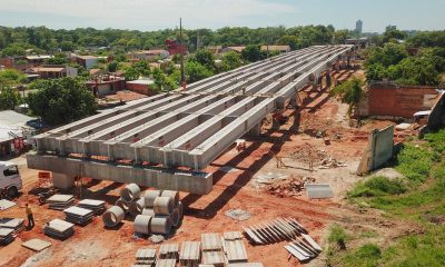 Desde arriba ya se puede dimensionar la longitud que tendrá la estructura que pronto se conectará con la Costanera. Foto: Gentileza.