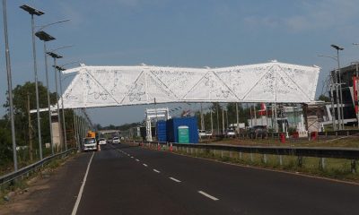 El tan cuestionado “Pasarela de la Cultura” con "diseño de Ñanduti". Foto: Gentileza