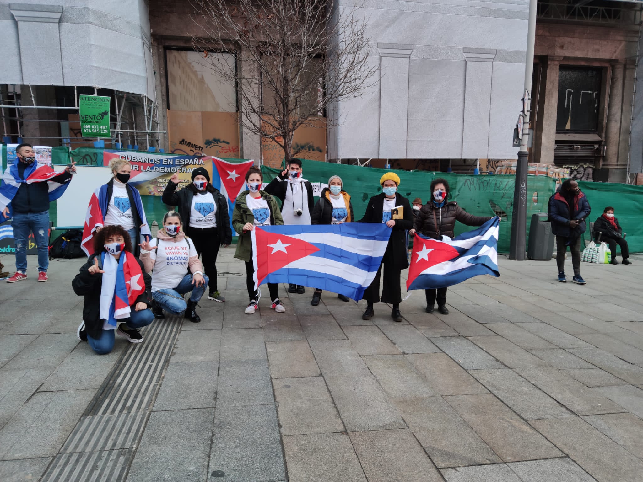 Activistas cubanos. Foto: Movimiento San Isidro / Twitter