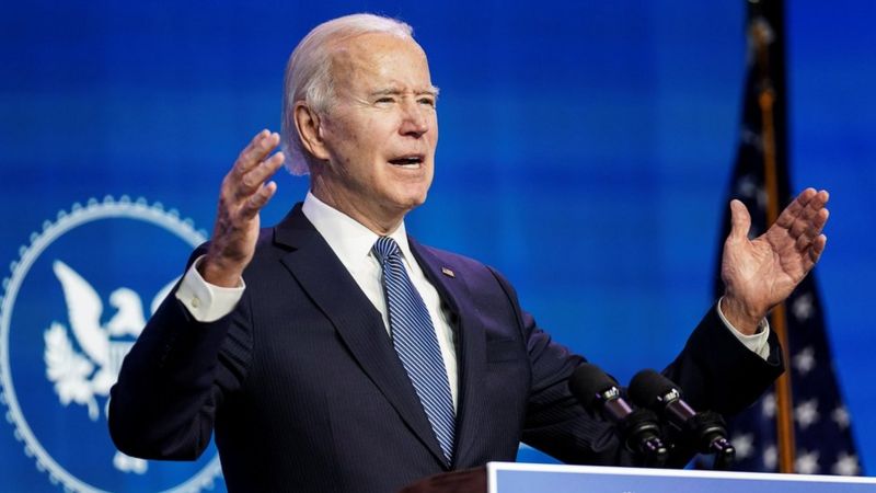 Joe Biden, presidente de los Estados Unidos. Foto: BBC News.