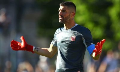 Andújar tiene contrato con Estudiantes hasta junio de 2021 y, al parecer, permanecerá los próximos seis meses en el club de La Plata. Foto: @CLMerlo.