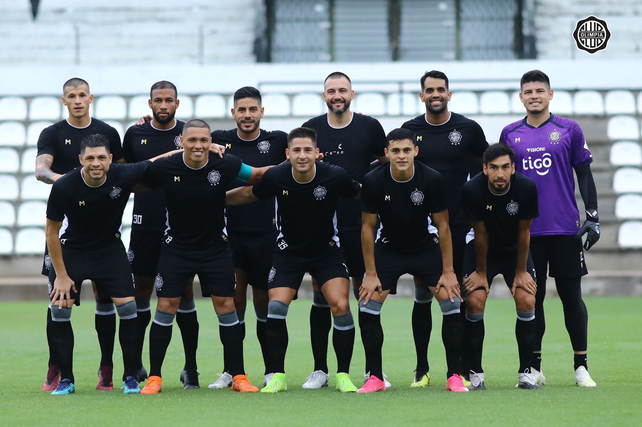 El amistoso se jugó en el Manuel Ferreira. Fue victoria por 3-1 de Olimpia, con dos goles de Jorge Recalde y uno de Carlos Rolón. Foto: @elClubOlimpia.